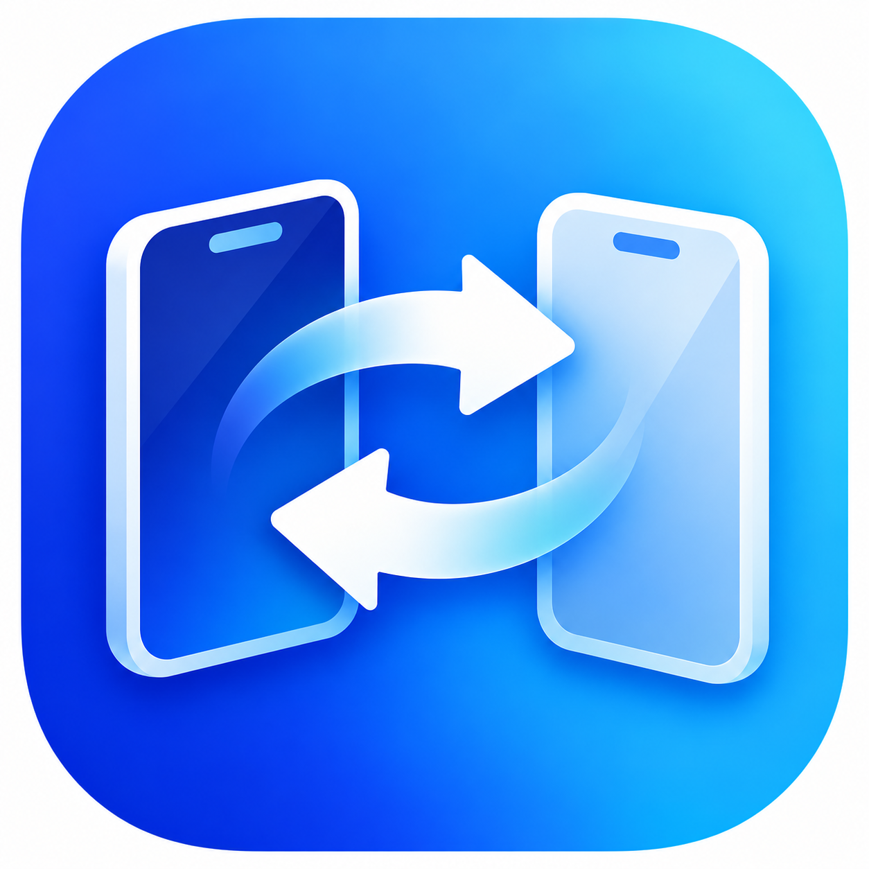 Dualscan Share Lite icon showing content exchange between devices